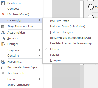 Sequenzflüsse mit Bedingungen, die auf Aktivitäten folgen, werden in BPMN mit einer Raute dargestellt. Dieses wird im Geschäftprozessmodellierungs-Modus von SemTalk BPMN aber weggelassen. Abb.