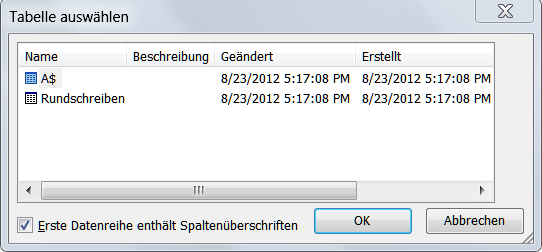 Am unteren Rand des Fensters sieht man Sobald wir "Dokument wird gestartet" angeklickt haben, ändert sich der Eintrag am unteren Fensterrand in Schritt 2 von 6 Hier klicken wir dann auf "Weiter: