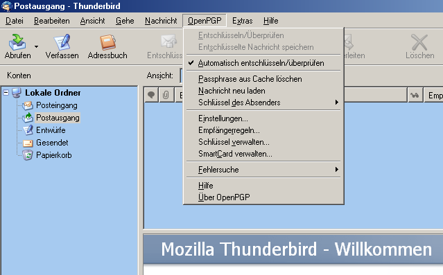 OpenPGP-Menüeinträge ENIGMAIL Christian Koch (christian_koch@gmx.