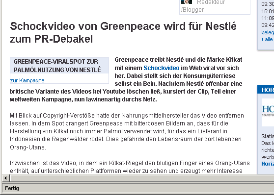 Greenpeace vs. Nestle http://delicious.
