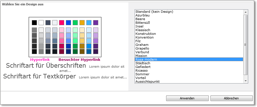 4.1 Farben 4 Abbildung 4.4 Farben können mit diesem Dialog ausgewählt werden. Wenn Sie mit dem, was Sie in Abbildung 4.
