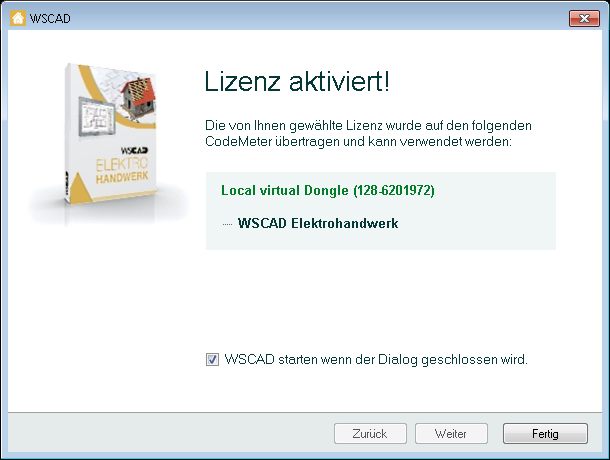 Wenn Sie die 30 Tage Version zum Testen installiert haben, erscheint bei jedem Start der Software dieser Dialog Sollten Sie die Software gekauft haben, klicken Sie auf Aktivieren.