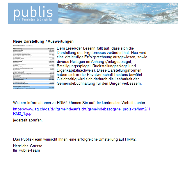 Informationsflyer (2) zum Download bereit auf: www.publis.