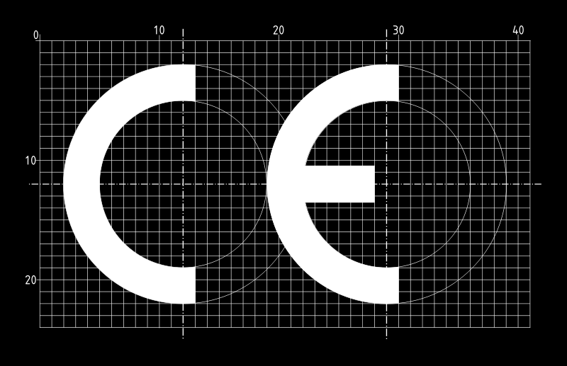 CE- Kennzeichnung nach Anhang III, RL 2006/42/EG Die CE- Kennzeichnung besteht aus den Buchstaben CE mit folgenden