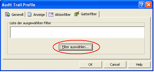 1 novapro Open 2.1 1.1.1.4 Register "Gatterfilter" Auf diesem Register können Sie die Gatter filtern, die in der Aktion Gatterzuweisung aufgeführt werden (siehe obige Beschreibung).