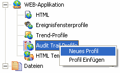 1 1 1.1 Audit Trail-Profile NovaPro Open 2.1 führt ein neues Audit Trail-Applet ein, das sowohl im Studio als auch über das Web konfiguriert werden kann.