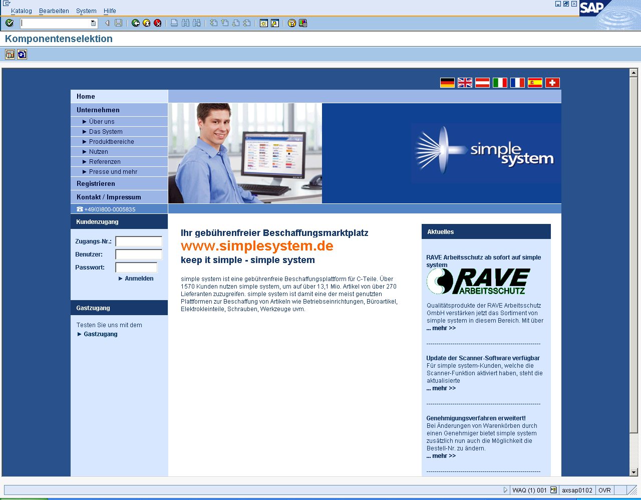 SAP PM-WOC und Simple System: