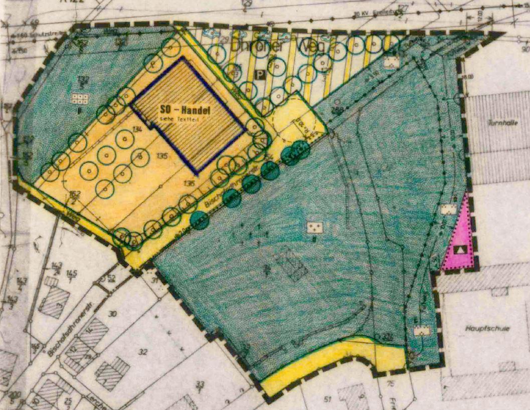 Weiter Südöstlich ist das Friedhofsgelände dargestellt, südwestlich eine Mischbaufläche verankert. Ein Änderungserfordernis des Flächennutzungsplanes ergibt sich somit nicht. 3.