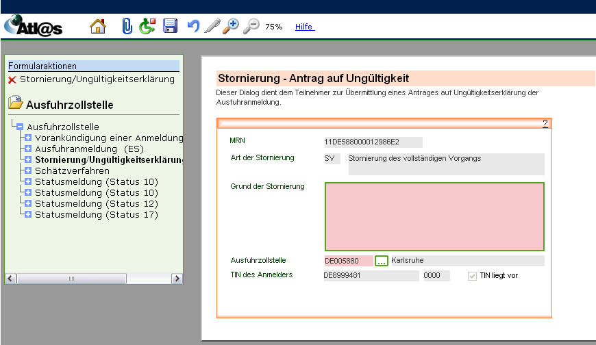 einer Position des Beendigungsanteils. Beschreibung der Schaltflächen Über diese Schaltfläche gelangen Sie direkt zurück zu den Positionsdaten. Hier können Sie weitere BE-Anteile hinzufügen. 3.3.8.