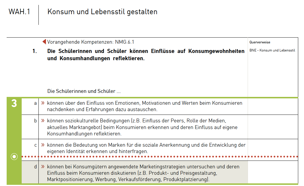 Allgemeine Struktur des Lehrplans 21 (2.