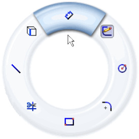 Zentrieren Sie einen Kreis innerhalb des Rechtecks. 3. Klicken Sie, um den Radius festzulegen und den Kreis zu vervollständigen.