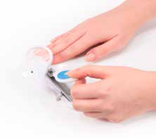 Hand- & Fußpflege Nagelknipser Der Knipser hat einen Hebel mit Federmechanismus, wodurch eine Hebelwirkung entsteht.