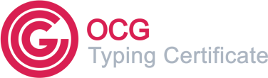 OCG Typing Certificate Das internationale Zertifikat, welches Ihr Tastaturschreib- Können nachweist. Das OCG Typing Certificate ist ein Test, der aus einer 10-minütigen Abschrift besteht.