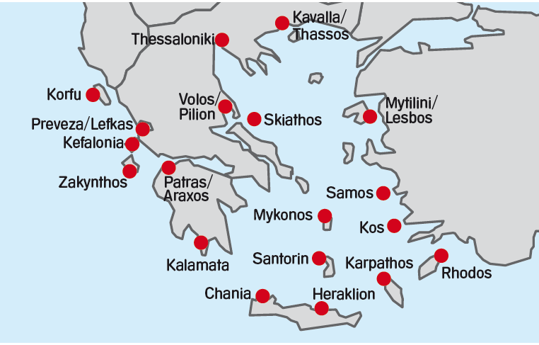 Netzwerk - 2014 NIKI Destinationen - City Shuttle 2015 NIKI Griechenland-Programm 2015 Neue