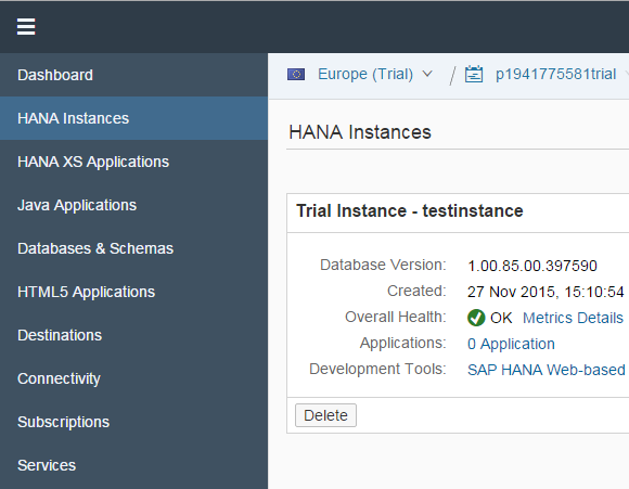 SAP HANA Cloud Platform @ Ihre Applikationen in der SAP HANA Cloud @ Erstellen @ Verwalten @ Weiterentwickeln @