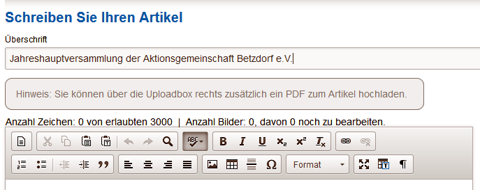 Wählen Sie hier bitte zunächst im rechten Bildschirmbereich das >Erscheinungsdatum bzw. den Redaktionsschluss< aus.