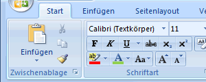 2.9 Fenster *) In Microsoft Office 2007 wurden Menü und Symbolleisten durch die so genannte Multifuntionsleiste mit Registern ersetzt.