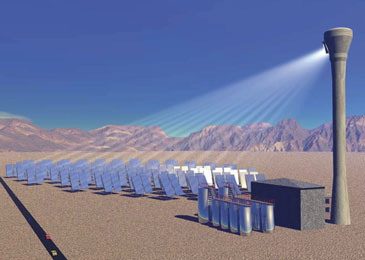 Solarturm-Kraftwerke Abbildung 12: Solarturm 95 Die wichtigsten Anwendungsgebiete für konzentrierte Solarthermie sind: 96 Solare Prozesswärme Solarthermische Stromerzeugung Im Jahre 2012 wurden in