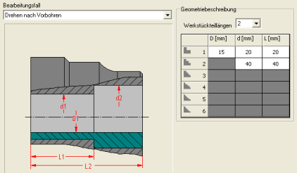 44 speed&feed Hilfe Entsprechend der Geometrieeingabe, berechnet speed&feed die Maschineneingriffszeiten und legt die Anzahl Schnitte nach den Eingabeparametern fest.