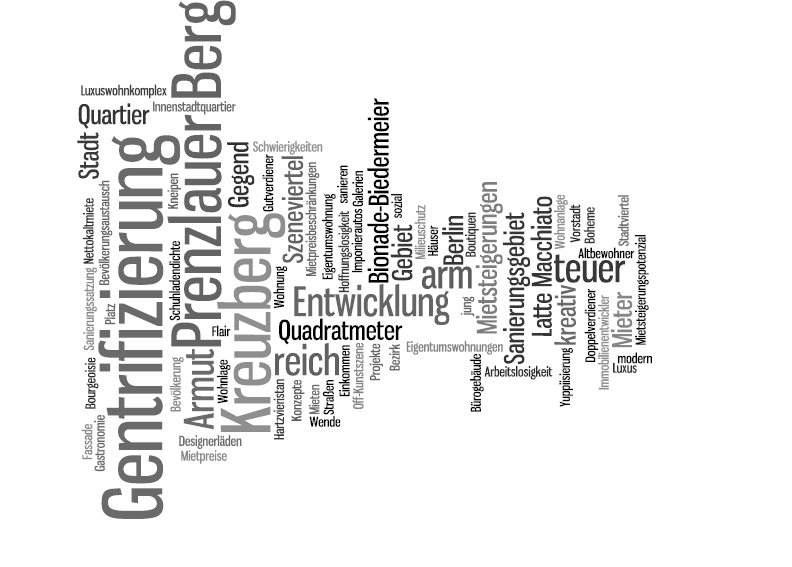 Gentrificationdiskurse in Medien und Wissenschaft Medienbilder: