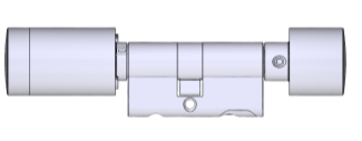 Einführung Anti-Panik-Blindzylinder F802/13-X-AP WARNUNG Doppelknaufzylinder mit Elektronik- Knauf außen. Innenseite blind, zum Schutz vor Manipulationen.