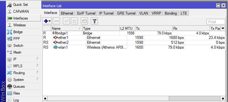 Der Mikrotik hat die interne IP 10.