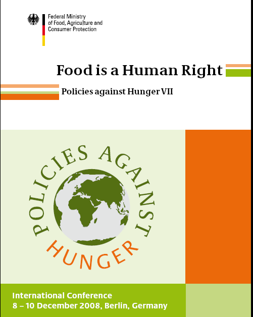 Auswahl von Aktivitäten des Projekts Gender, Ernährung und Recht auf angemessene Nahrung Beiträge für den UN Sonderberichterstatter für das Recht auf Nahrung,