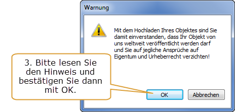66 AnyRail 5 Handbuch Deutsch Hinweis: Andere Benutzer sehen Ihre Objekte nicht sofort wir müssen Sie erst prüfen und genehmigen! 1.