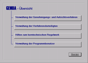 5 Fazit GENUA ist eine leistungsstarke Datenbank, die von der ISE auf der Basis von über 80 Mannjahren Erfahrung in Genehmigungs- und Aufsichtsverfahren zur Stilllegung von kerntechnischen Anlagen