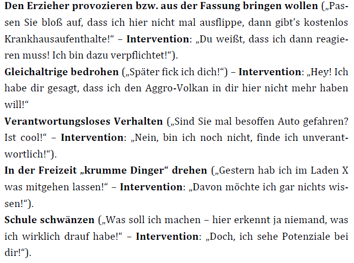 6. Professioneller Umgang mit ANTISOZIALEN Jugendlichen