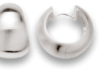 925/-, polished Creole Silber 925/-, mattiert hinge earrings silver 925/-, satin matt 434 Nr. 3501240000 435 Nr. 3501240001 436 Nr. 3501280000 437 Nr.