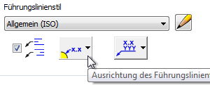 21.6. Sonstiges Lochkreis 43 22. Bemaßung Bemaßen in der 2D-Ableitung legt nur die Position der Maßzahl fest. Das Maß selbst wird von den vorhandenen Parametern übernommen.