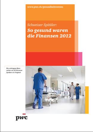 Gute wirtschaftliche Lage der Spitäler in der Schweiz, dagegen schlechte in Deutschland Schweiz 2012 PWC Studie: So gesund waren die Finanzen 2012 Steigende EBITDA-Marge 2012 Deutschland 2011