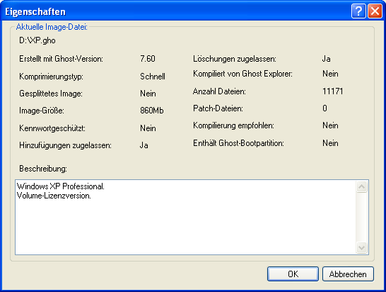 Ändern des Inhalts von Image-Dateien mit Ghost Explorer Anzeigen von Image-Dateien 131 So öffnen Sie Ghost Explorer: 1 Klicken Sie in der Windows-Taskleiste auf "Start > Programme > Norton Ghost 2003