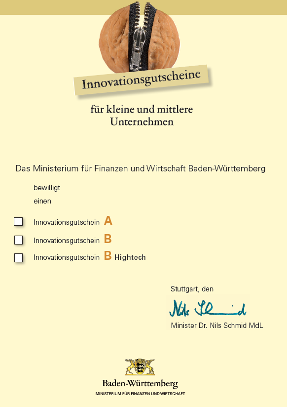 Ministeriums für Finanzen und Wirtschaft) gibt Empfehlungen hinsichtlich der Vergabe der Gutscheine ab.