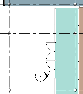 Kopieren der äußeren Fassade 21 Doppelklicken Sie im Projektbrowser unter Grundrisse auf 01 - Entry Level. Im Entwurf ist außerdem ein Eingang mit Doppeltür in der inneren Fassade vorgesehen.
