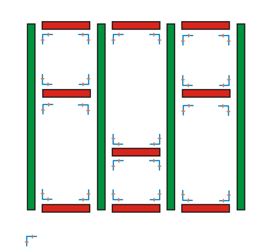 Funktionelle Einheit Untersuchtes Modellsystem Vorgefertigte Elemente Feste Gebäudehöhe (Pfostenlänge) Variable Riegellänge und