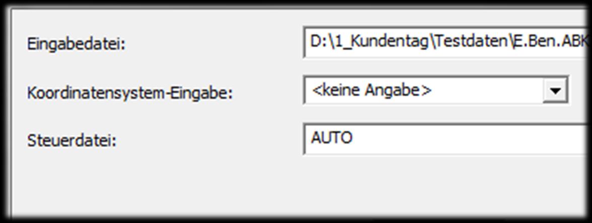 Automatische Umsetzungen MIF NAS DXF/DWG Shape Generiert Steuerdatei automatisch Ein- und Ausgabestruktur identisch Einsatzfähig für