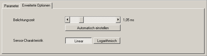 8.2 Bildqualität In diesem Modul stellen Sie die zur optimalen Bildaufnahme erforderlichen Parameter ein. Für eine optimale Auswertung ist ein guter Kontrast zu erzeugen.