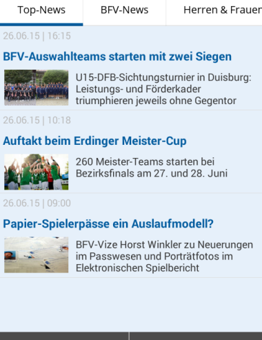 Der Bayerische Fußball-Verband 1.