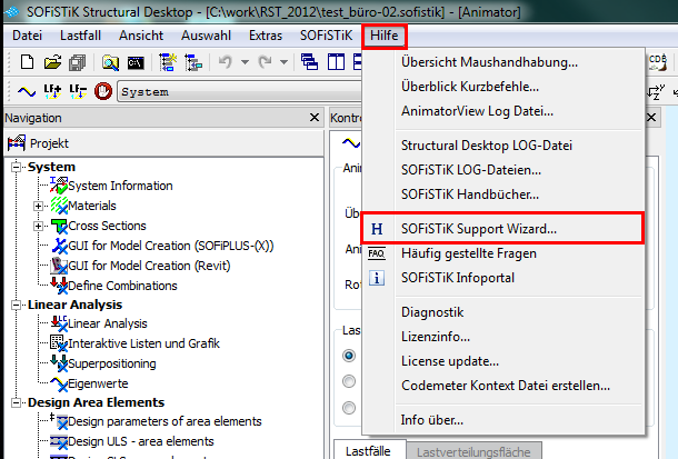 5 Erzeugen einer Support-Anfrage aus SSD, TEDDY, SOFiPLUS(-X) und SOFiCAD Sie können aus einem Projekt heraus direkt eine Support-Anfrage