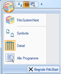 Frilo.System.Next 2.3 Die Arbeitsumgebungen von Frilo Frilo bietet drei verschiedene Arbeitsumgebungen zur Auswahl an: - Frilo.Start - Frilo.Control.Center - Frilo.Document.
