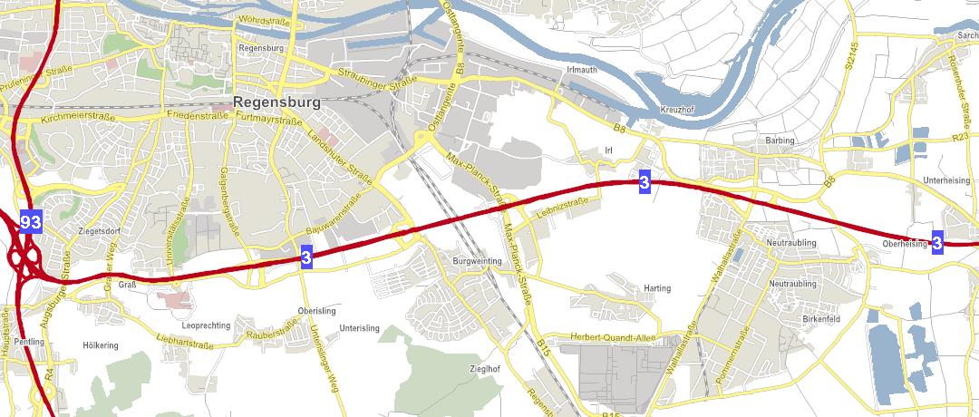 5 EXPOSÉ MAKROLAGE I Allgemeine Angaben Objektart: Multifunktionale Logistikhalle Region: Regensburg in 12 km Entfernung