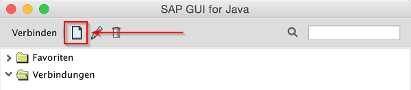 Einrichtung der SAP GUI 7.30 unter Mac OSX Vor der ersten Verbindung des SAP GUI ist zunächst eine erste Einrichtung notwendig.