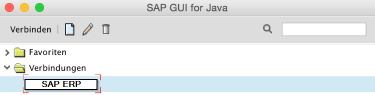 Im erscheinenden Dialog geben Sie nun SAP ERP ein und klicken dann auf das Register Erweitert. Anschließend klicken Sie in das Kästchen bei Erweiterte Verbindungsinformation.
