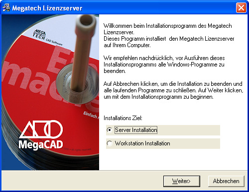 Megatech Software GmbH MegaCAD 2013 Installationshinweise!