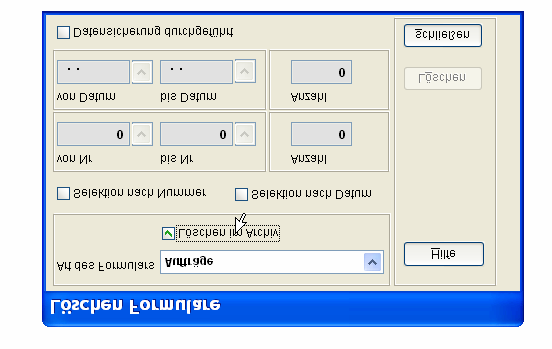 Löschen Formulare im Archiv Wenn Formulare vom Auftrag zur Rechnung weiteentwickelt werden, stehen die jeweils