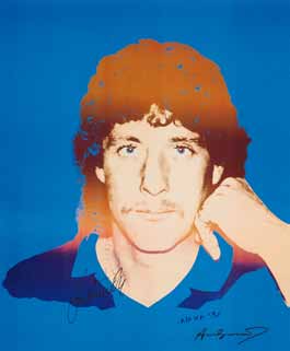 Zeitgenössische Kunst, 6. Juni, ab 13.30 Uhr Schätzpreise bis 3.000 Warhol, Andy (1928 1987) - Nach 1002 $ 3.250-3.900 / 2.500-3.000 Mick Jagger (Karten). 1975.