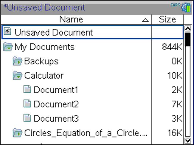 Anzeigen von Dateien auf dem Bildschirm Eigene Dateien So öffnen Sie Eigene Dateien: Drücken Sie c 2. Hinweis:Wenn Sie in einem Dokument arbeiten, drücken Sie / /.