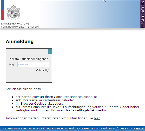 Kunden und Projekte 4 Liechtensteinische Landesverwaltung Registerdaten Anzeige/Änderung Identifikation SAML 2.
